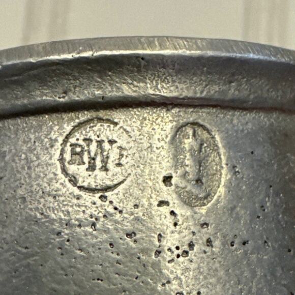 Vintage Wilton RWP Armetale Pewter ABC Alphabet Cup Mug Tankard Made in USA - Picture 6 of 10